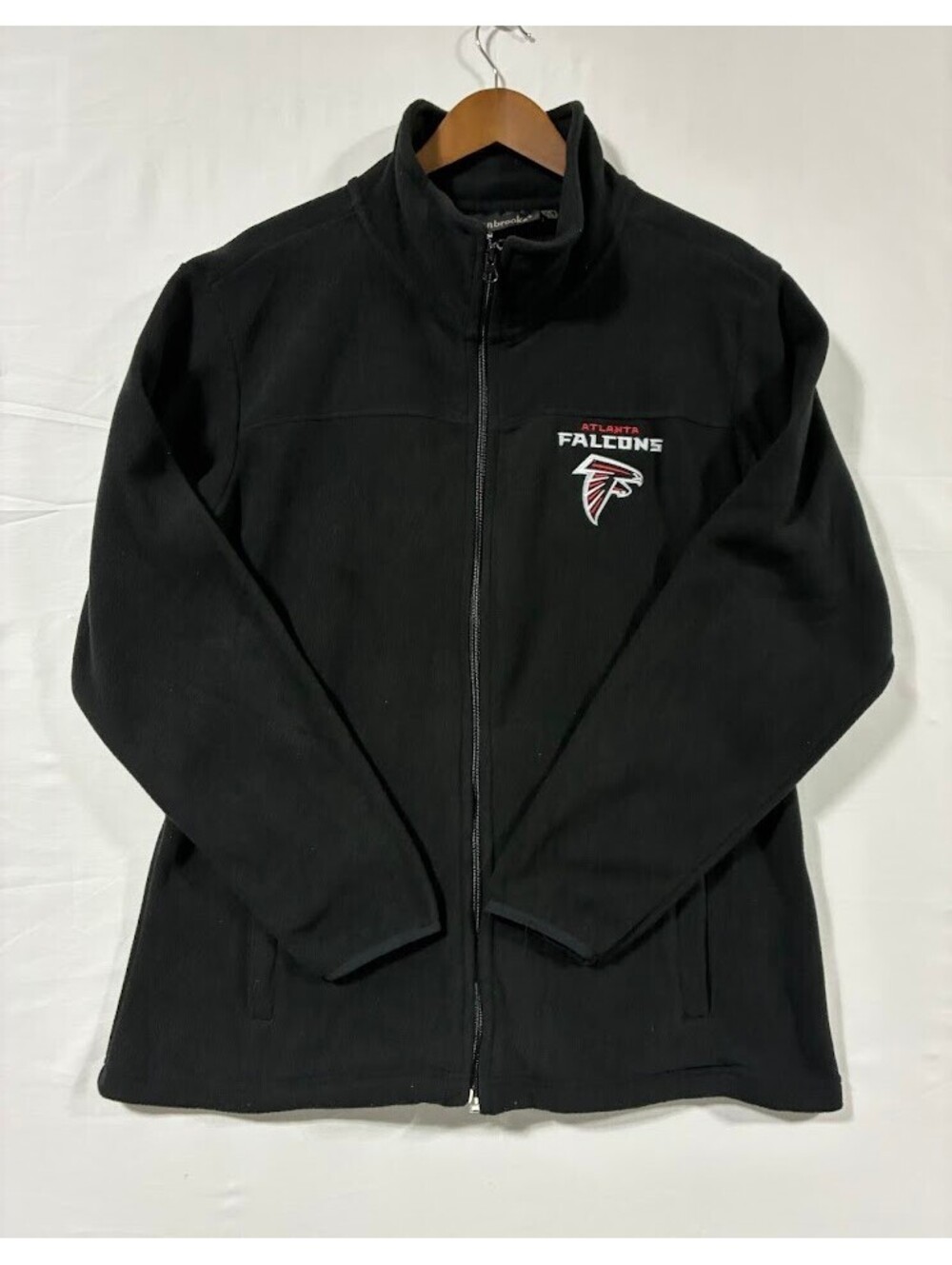 Atlanta Falcons Black Full-Zip Fleece Jacket